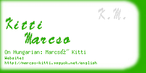 kitti marcso business card